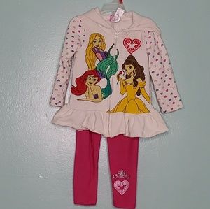 Disney princess sweater/pants set